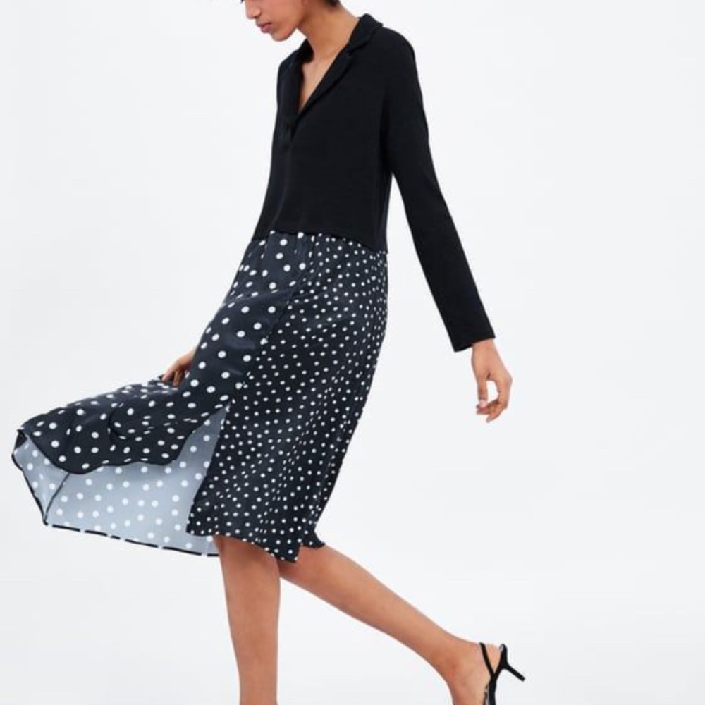 Contrast Polkadot dress